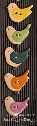 bird button set