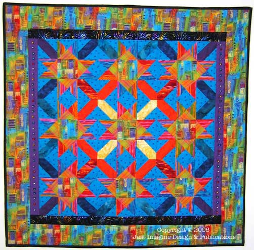 Bright Star Block Wall Hanging photo