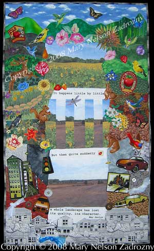 Going, Going Gone - Central NY Farmland Quilt Front