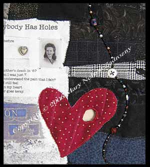 Everybody Has Holes quilt detail