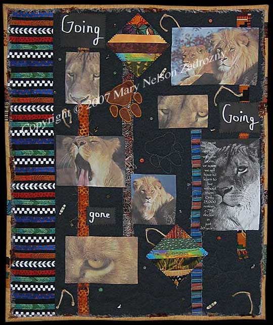 Going, Going, Gone - Where Did All The Lions Go? Quilt