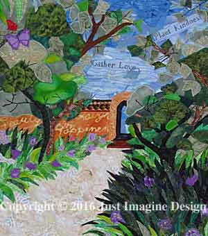 pathway of peace quilt closeup