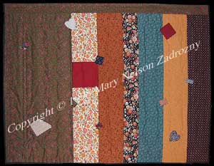 Back of Rail Fence Quilt Photo