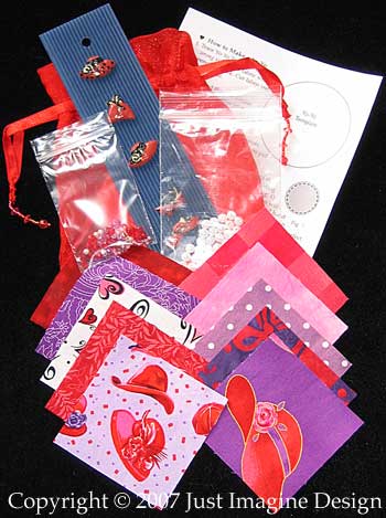 Red Hats Embellishment Kit