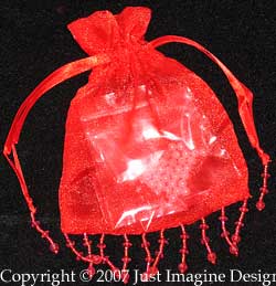 Red Hats embellishment pouch