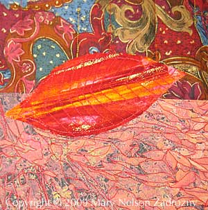 Red Rhapsody Quilt Detail