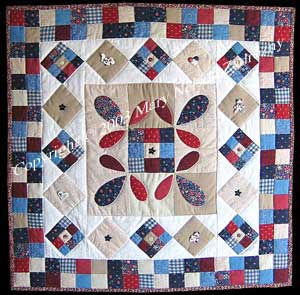 Scrappy 9 patch with Buttons