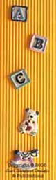 baby abc blocks ceramic button set 