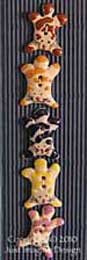 flat cats ceramic button set 