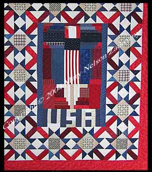 Some Gave All quilt detail