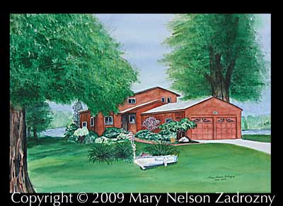 Tanner House Watercolor Painting